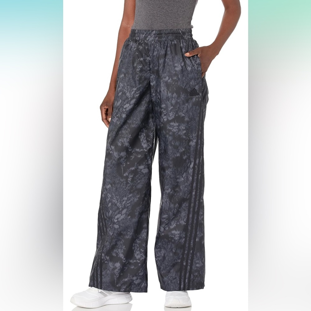 adidas Women's Future Icon Three Stripes Woven Pants - Size Large